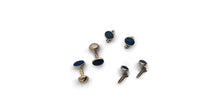 Green and gold plated sterling silver dress studs