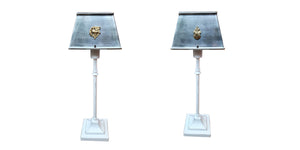 Bespoke table lamps heraldry jagdabzeichen stewart family crest wappen